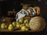 Luis Egidio Melendez Still Life with Melon and Pears oil painting picture wholesale